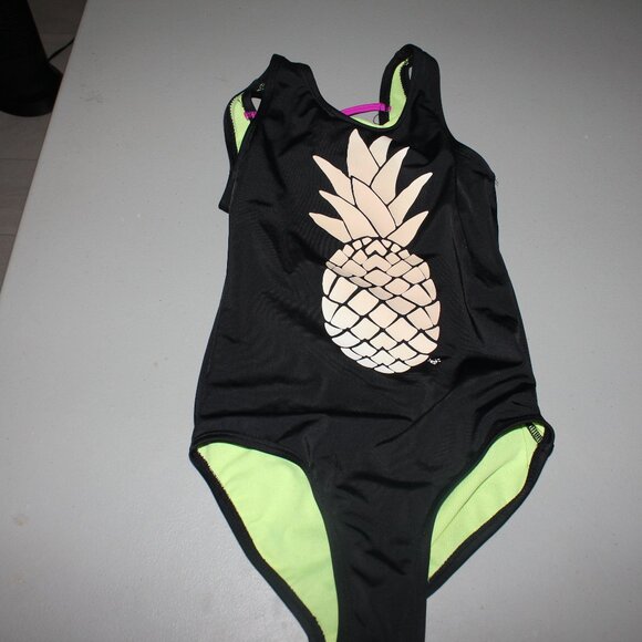 Black 1 pcs Justice Swimsuit Size 8 - Picture 1 of 9